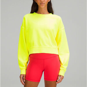 Lululemon 'Perfectly' Green Oversized Cropped Crew Size 4